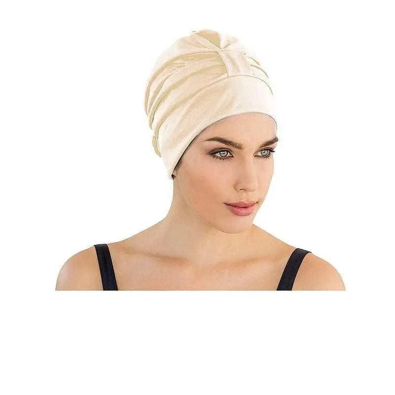 Fashy Swim Turban For Women With Velcro Fastener - 3473 Cream