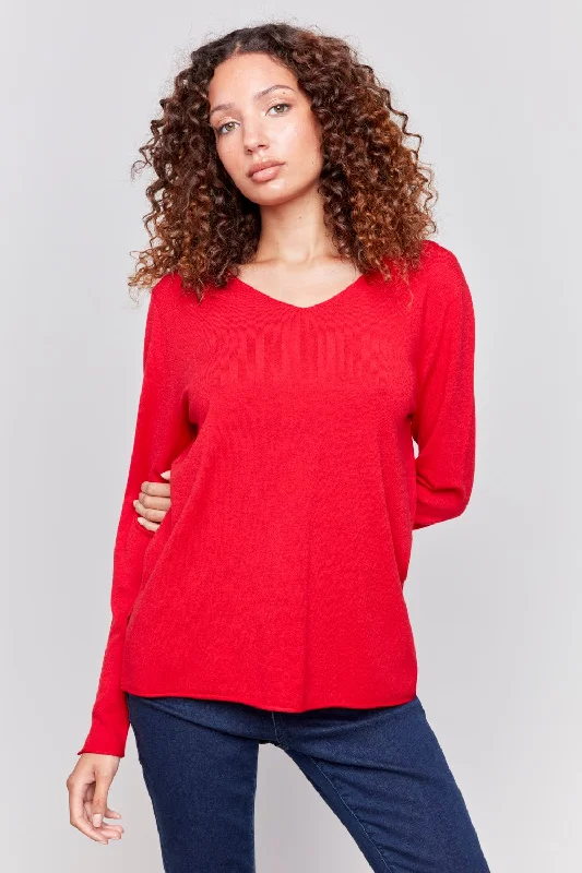 Charlie B Sweater C2279Z-464A-041 Cranberry