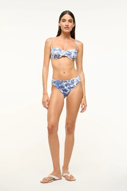 CORSAGE BIKINI BOTTOM | BLUE TOILE