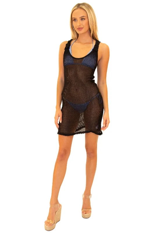 'Sirena' Cotton Mesh Cover-Up