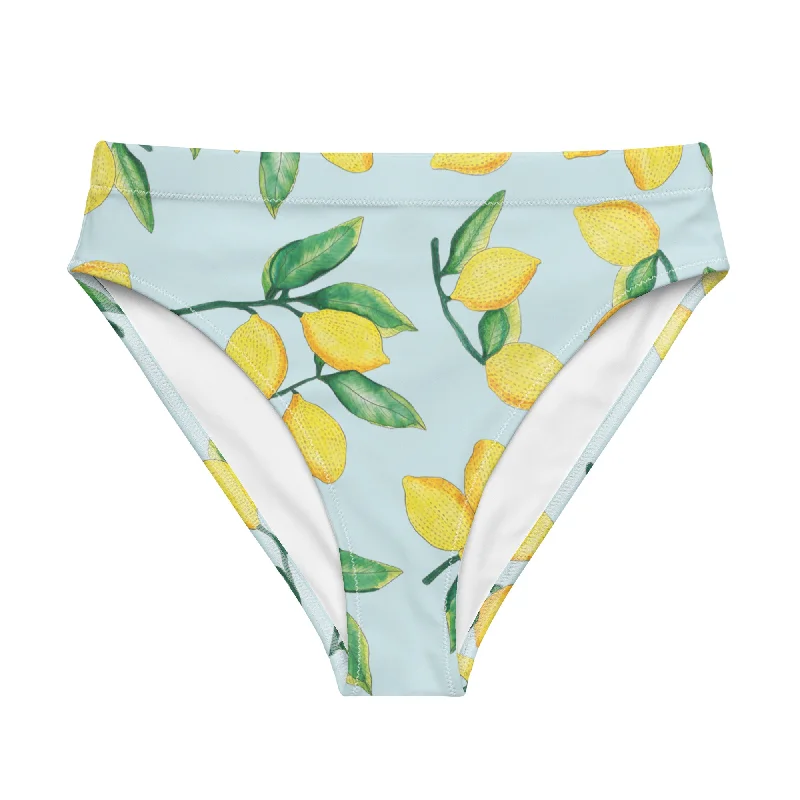 When Life Gives Lemons Recycled High-waisted Bikini Bottom