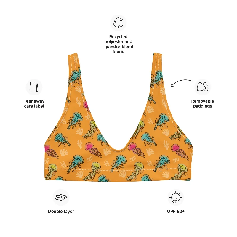 The Don't Be Jelly Recycled padded bikini top