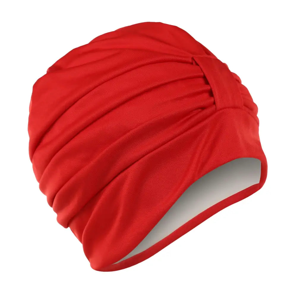 Fashy Red Swim Turban With Velcro Fastener For Women