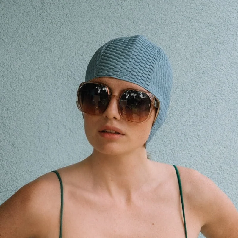 Pale blue retro swimming cap - KORES