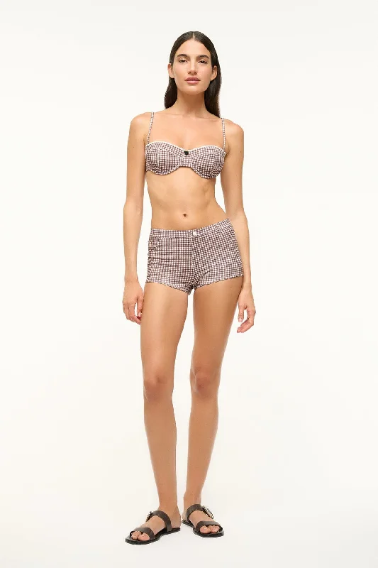 COD BIKINI BOTTOM | DARK CHOCOLATE MICRO CHECK