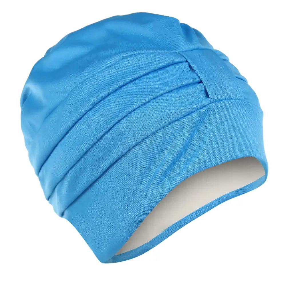 Fashy Turban Style Swim Hat  With Velcro Fastener For Women  - 3473 Turquoise