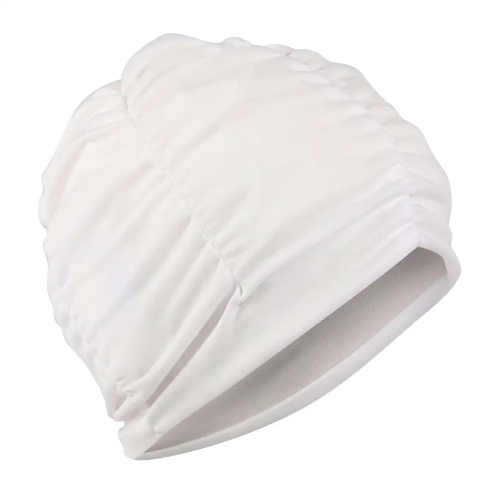 White Turban Style Swimming Cap by Fashy