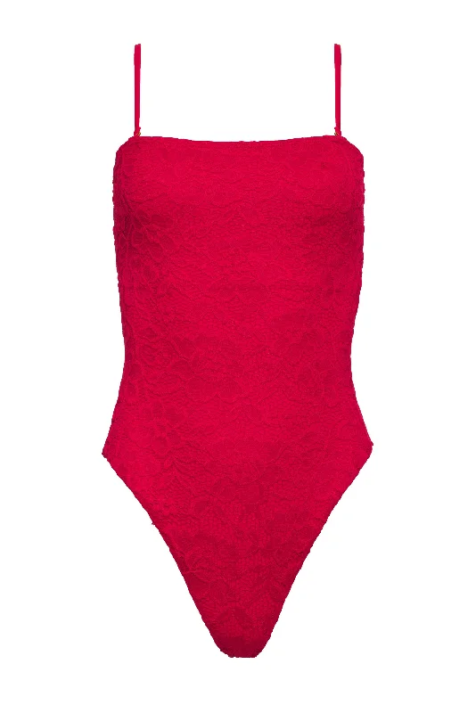 Sabrina One Piece - Red Lace