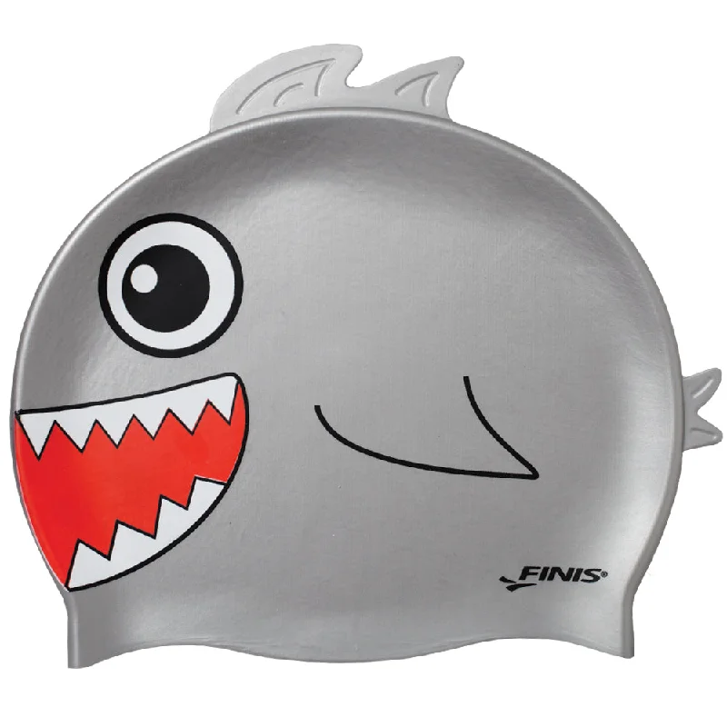 Shark Grey | Animal-Shaped Silicone Swim Cap