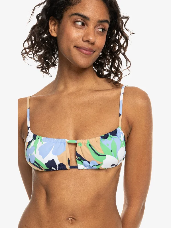 Womens Printed Beach Classics Bralette Bikini Top