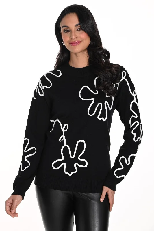 Frank Lyman Sweater 243449U Black/White