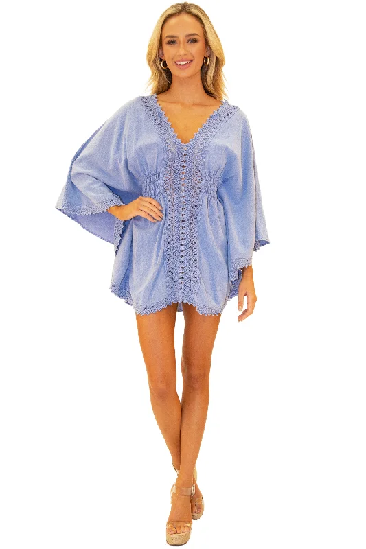 'Amelia' Butterfly Sleeves Cover-Up