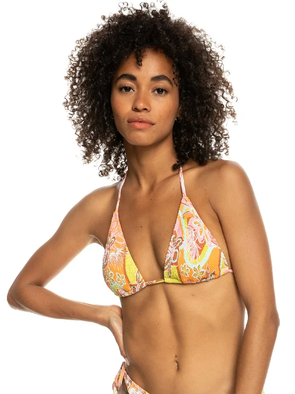 Womens Floraldelic Tiki Tri Bikini Top