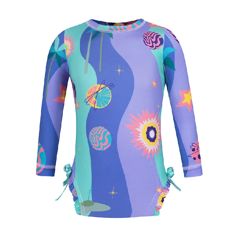 Universe Baby / Toddler Girls Long Sleeve One Piece Swimsuit