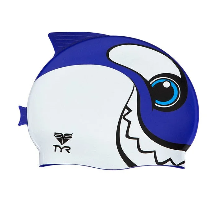 TYR Kid's CharacTYR Happy Whale Swim Cap