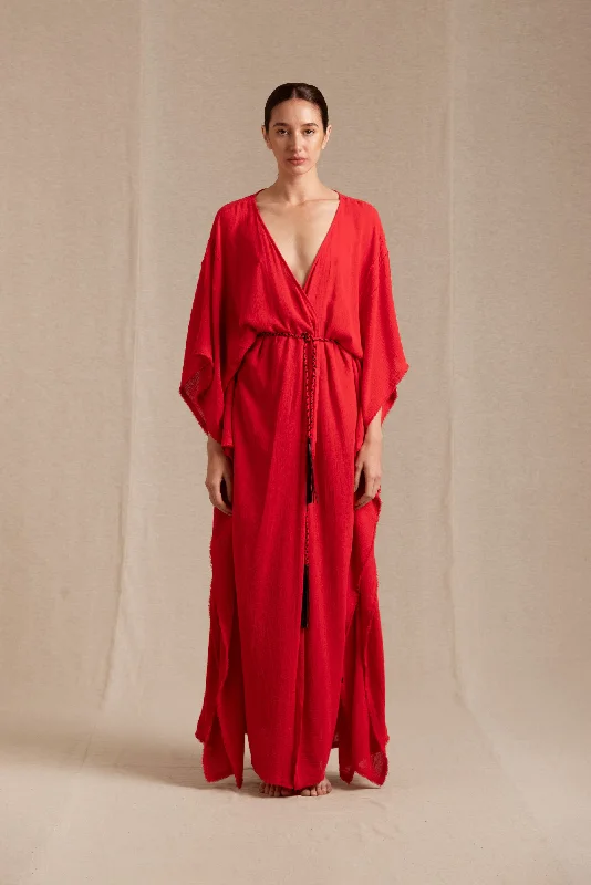 CHUMUK KAFTAN - SCARLET