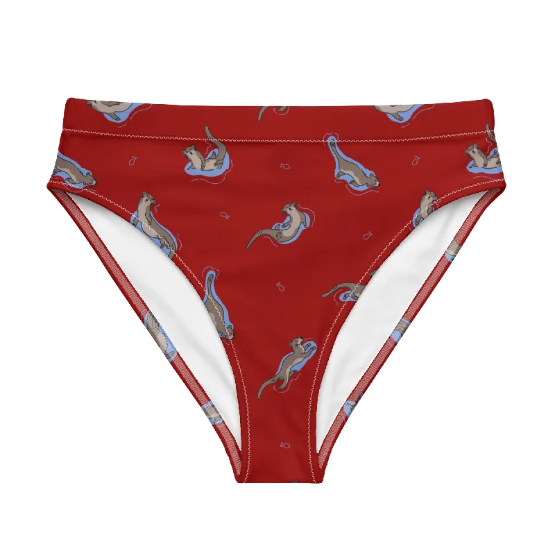 The Otterly Fabulous Recycled High-waisted Bikini Bottom