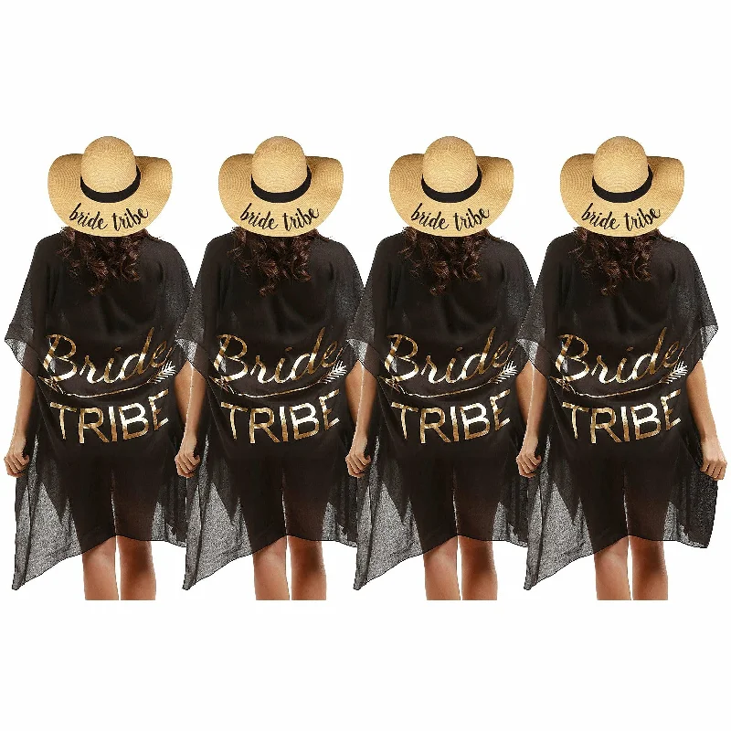 4 Pack - Bride Tribe (Natural) & Bride Tribe (Black Cover Up)