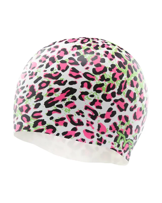 TYR Leopard Silicone Swim Cap