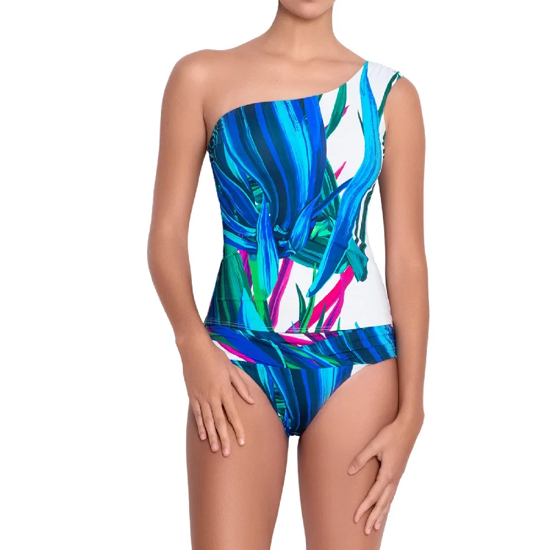 Fanny Asymmetric Tankini Top