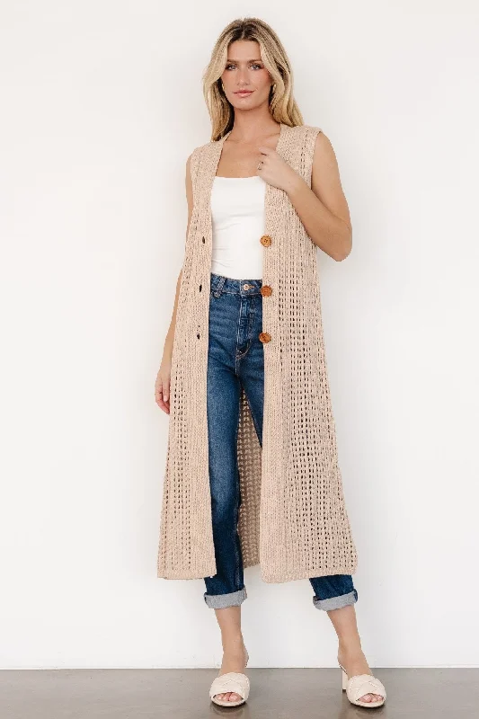 Bretta Duster Vest | Natural