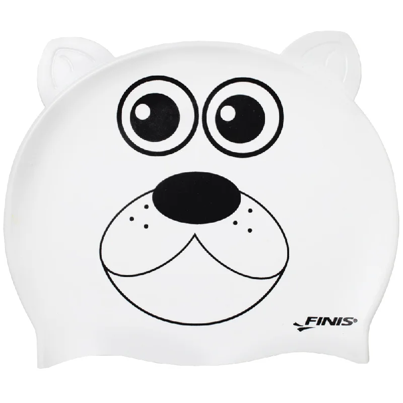 Polar Bear White | Animal-Shaped Silicone Swim Cap