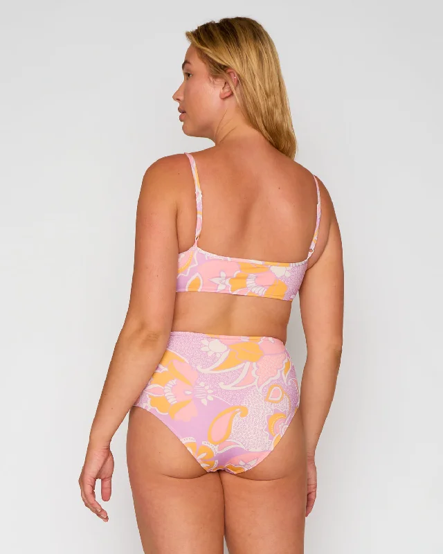 Soleil High Waist Bikini Bottom - Aria