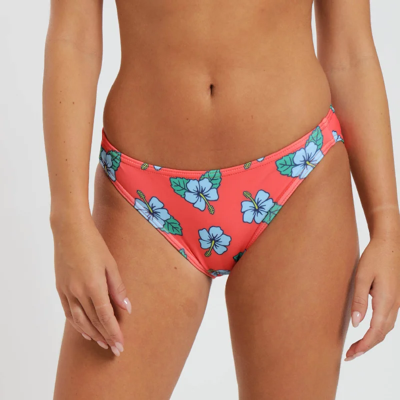 Ladies Bikini Bottoms - Hibiscus | Orange