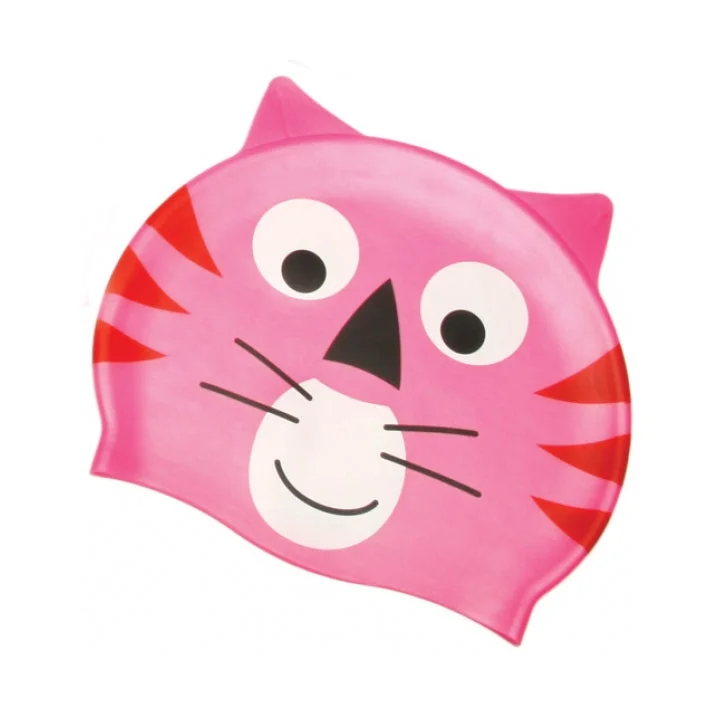 Water Gear Silicone Kid's Swim Cap Pink Cat