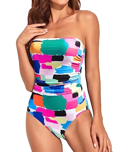 Strapless Slimming One Piece Swimsuits