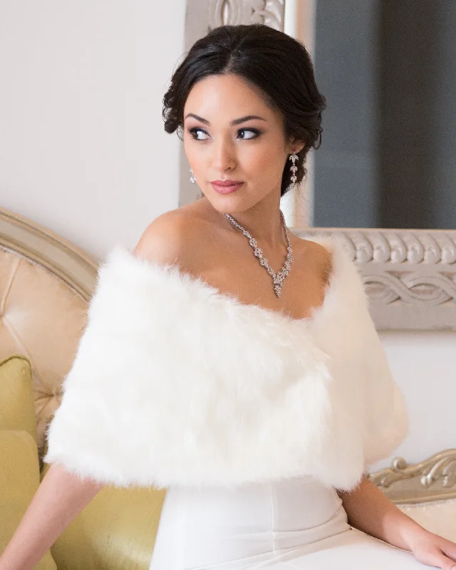 Faux Fur Bridal Wrap