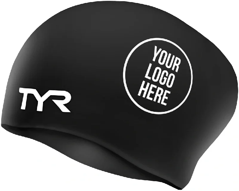 TYR Spirit Team Long Hair Wrinkle Free Silicone Adult Swim Cap