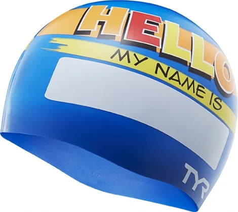 TYR Hello My Name Is Swim Cap