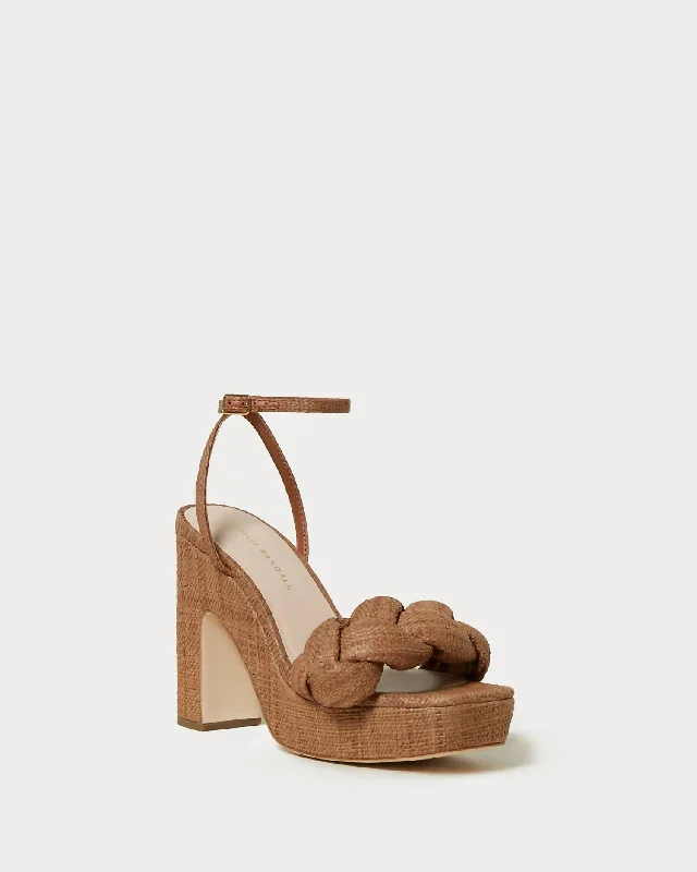 Women's Fae Platform Heeled Sandal In Brown