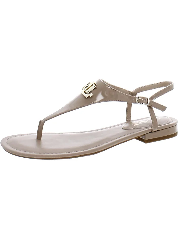 Ellington Womens Leather Logo Slingback Sandals