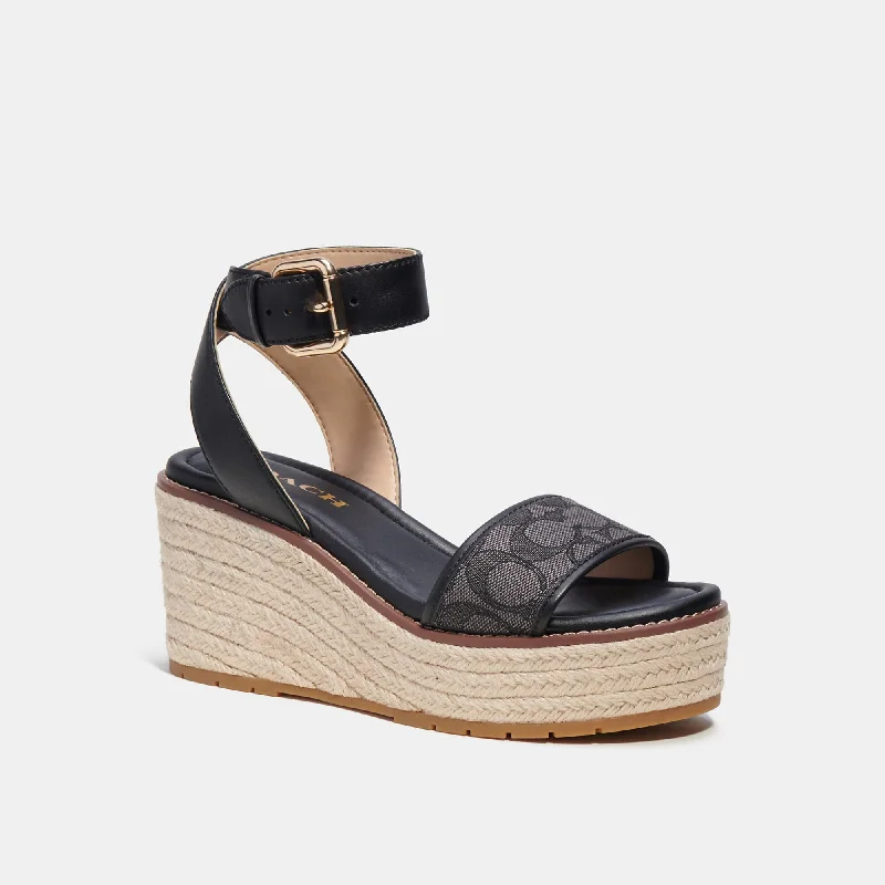 Coach Outlet Korey Espadrille In Signature Jacquard