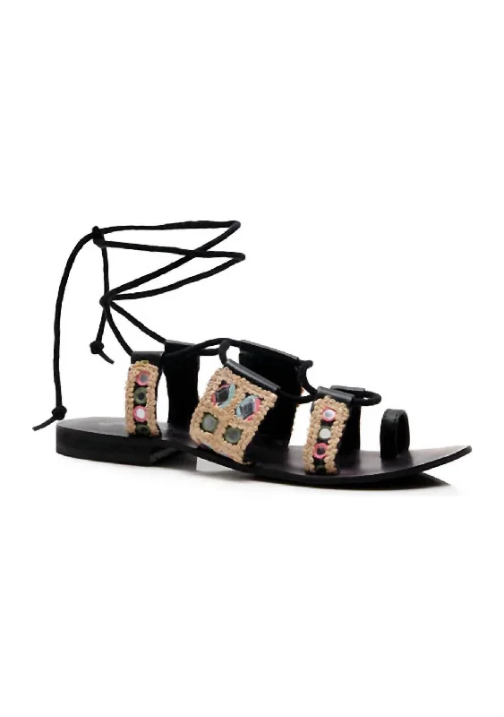 Women's Mantra Mirror Sandals In Black