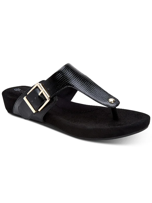 Rivver Womens Sandals Buckle Thong Sandals