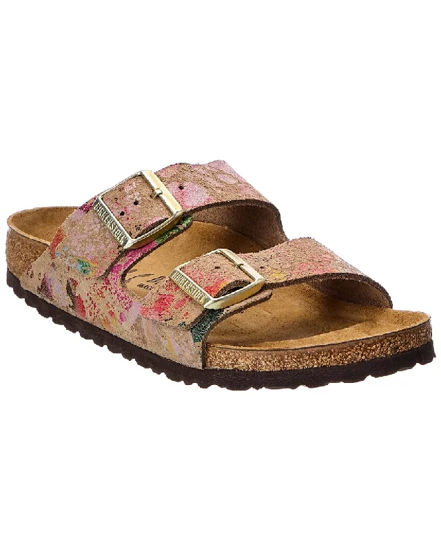 Birkenstock Arizona Velour Crush Leather Sandal