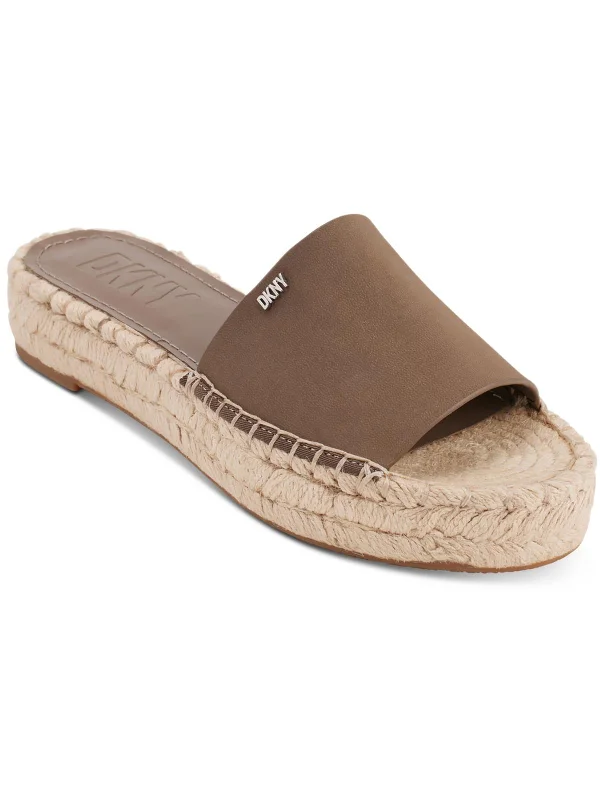 Camillo Womens Leather Slip-On Espadrilles