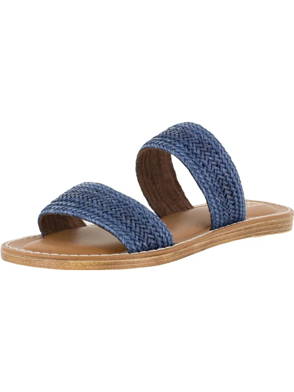 Imo-Italy Womens Slip On Open Toe Slide Sandals