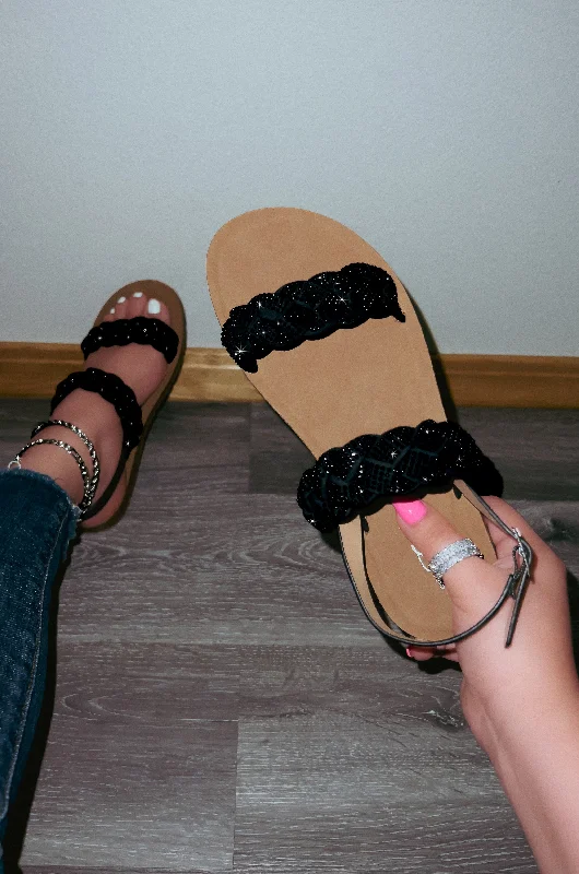 Stellar - Wide Friendly Embellished Straps Platform Sandals