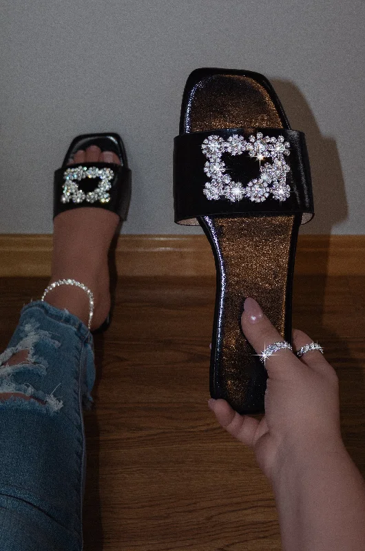 Cristina - Embellished Slip On Sandals